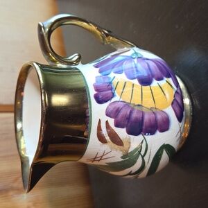 Wade England Porcelain Luster Ware Hand Painted Pitcher